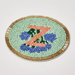 Posavasos de Cuentas de Vidrio Hechas a Mano con Letras, Diseño Único y Personalizado para Interiores Modernos, Alfombrillas y Protectores para Decoración del Hogar, 2026 - Product Image 5