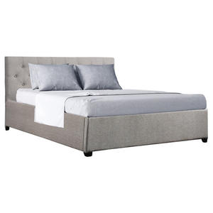 TH-H8528บ้านหรูชุดห้องนอนกลับสูงหัวเตียงหนังเตียงควีนไซส์ที่ทันสมัยการออกแบบเฟอร์นิเจอร์เตียงคู่ - Product Image 1