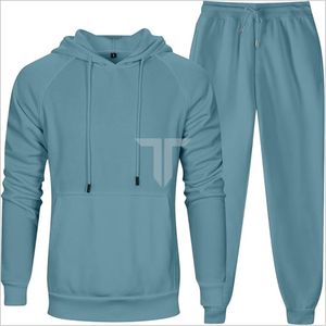 Survêtement décontracté à manches longues pour hommes, ensembles de jogging fitness doublés de polaire, vêtements d'automne imprimés respirants - Product Image 1