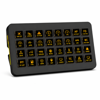 Clavier LCD MiraBox XL avec double interrupteur à bascule pour le commutation des couches de scène de simulateur de vol et de simulateur de course