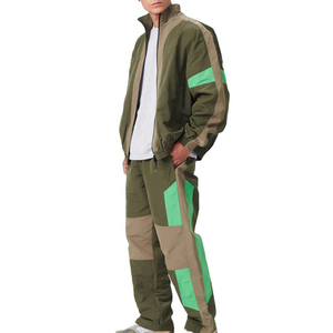 Veste coupe-vent de printemps, vêtements d'extérieur, ensemble de jogging unisexe, couleur unie, imperméable, léger, 2 en 1, design personnalisé, polyester - Product Image 2