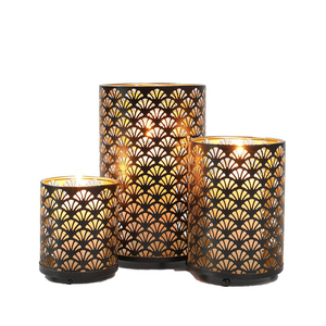 เชิงเทียนโลหะทรงกลมดีไซน์น่าสนใจปรับขนาดได้เองสำหรับตกแต่งโต๊ะงานแต่งงาน - Product Image 1