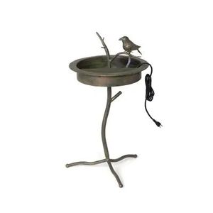 Bebedero clásico de metal para pájaros, la opción preferida por los observadores de aves que buscan vida silvestre activa en el patio trasero. - Product Image 1