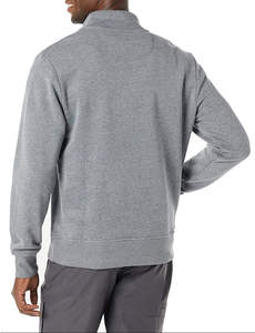 Sweat-shirt à capuche en polaire à fermeture éclair sur le côté personnalisé pour hommes, nouveau design personnalisé, vente en gros de sweat-shirt à demi-fermeture éclair - Product Image 2