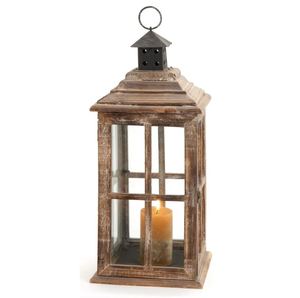 Linterna de madera única de latón AK, tarro de vela de diseño atractivo hecho a mano, artículo moderno para decoración de Hotel/Decoración de festivales - Product Image 1