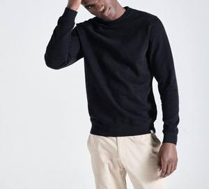 Nouveau design sweats avec logo personnalisé imprimé personnaliser 100% coton tenue décontracté confortable hommes sweats couleur noire - Product Image 1