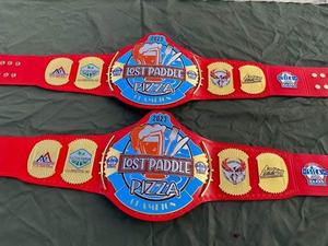 Ceinture de poids lourd conçue sur mesure de qualité supérieure pour la lutte et la boxe Ceinture de championnat haut de gamme avec bracelet en cuir véritable de 4mm d'épaisseur - Product Image 2