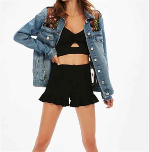 แจ็กเก็ตยีนส์สตรีทแวร์ขนาด XL แจ็กเก็ตยีนส์ออกแบบได้ตามต้องการ - Product Image 2