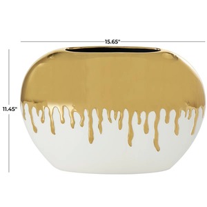 Florero dorado de diseño Multimf, elegante, multiusos, Ideal para exhibición de flores, Mini portalápices de plantas o decoración creativa para el hogar - Product Image 5