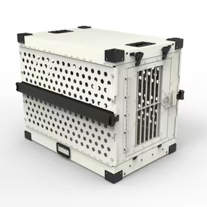 Collapsible Aluminum <b>Dog</b> Crate/Foldable <b>Dog</b> Box/Aluminum Pet Transport Cage/Stackable <b>Dog</b> Kennel/Portable <b>Dog</b> Travel Crate - Product Image 2