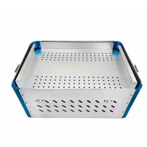 Caja de Aluminio Manual Vacía con Bandeja para Almacenamiento de Instrumentos Quirúrgicos Veterinarios, Organizador de Kit de Acero Inoxidable, Certificación CE - Product Image 2