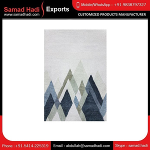 พรมทอมือสุดหรูพรมขนแกะอินเดียคุณภาพสูงดีไซน์แบบปักลวดลายพรมห้องครัวทำด้วยมือของช่างฝีมือชั้นสูงคำอธิษฐานขนาดใหญ่ - Product Image 3