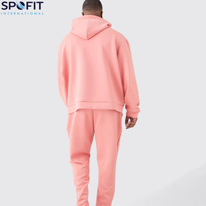 Conjunto Deportivo de Invierno para Hombre de Primera Calidad, Sudadera con Capucha y Pantalones Deportivos, 100% Algodón, Felpa, Transpirable y Ecológico - Product Image 4