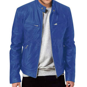 Veste en cuir de haute qualité Logo personnalisé Veste d'hiver Vêtements de mode Veste en cuir pour hommes - Product Image 1