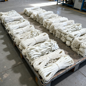 เส้นใยยางลาเท็กซ์ความแข็งแรงสูง เคลือบซิลิโคนปราศจากแป้งทัลคัม สำหรับการผลิตที่สะอาด - Product Image 3