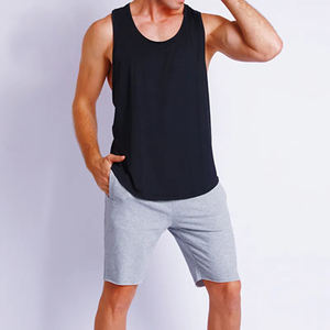 Débardeurs de style urbain 2026, taille américaine, extensibles, pour hommes, avec logo personnalisé, débardeurs de sport côtelés, débardeurs personnalisés pour hommes - Product Image 3