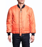 Toptan özel erkek MA 1 uçuş bombacı ceket Unisex naylon saten ve Polyester nefes klasik tarzı kış için