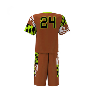 Uniformes de Lacrosse Personalizados de Alta Calidad, Ropa Deportiva Masculina con Logotipo Sublimado, Nuevo Diseño de Camisetas y Pantalones Cortos al por Mayor - Product Image 4