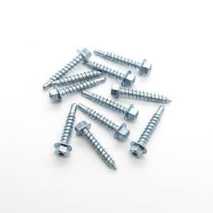 Tornillo Autoperforante con Cabeza Hexagonal de Acero al Carbono Galvanizado en Zinc, Grado TEK 4.8 6.8, Rosca Gruesa en Pulgadas PDC - Product Image 1