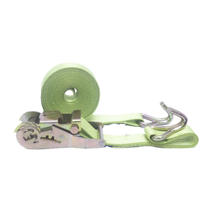 Sangles à cliquet vertes à accès rapide Ceinture en polyester Taille 38mm avec crochets en métal à dégagement rapide pour plus de commodité - Product Image 2