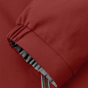 Veste d'hiver imperméable légère avec poche à glissière Couleur rouge Manches longues Plus Size Respirant Chaud Hiver Soft Shell Jacket - Product Image 5