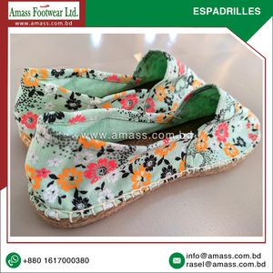 Alpargatas de lona de algodón 100%, ligeras, de hoja perenne, hechas a mano, impresas, amigables con el verano, zapatos sin cordones, el mejor precio competitivo - Product Image 2