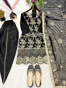 Eid Ramzan Special Salwar Kameez Readymade, traje paquistaní personalizable con pantalón estilo Dhoti, traje indio tradicional para mujer - Product Image 6