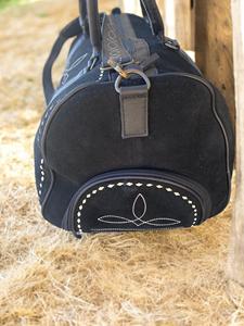 Bộ sưu tập mới nhất lớn màu đen làm bằng tay da chính hãng dụng cụ du lịch Duffel Weekender Túi thể thao sang trọng chống nước cao - Product Image 4