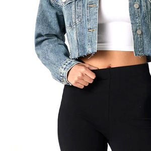 Fashion Wear Vestes en jean de haute qualité pour femmes Prix de gros Produit tendance Top Turn Collar Vestes en jean pour femmes - Product Image 4