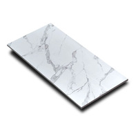 Design moderne de luxe 600x1200mm Carreaux de porcelaine émaillée polie Finition brillante Caractéristique antidérapante offrant un aspect de pierre de marbre