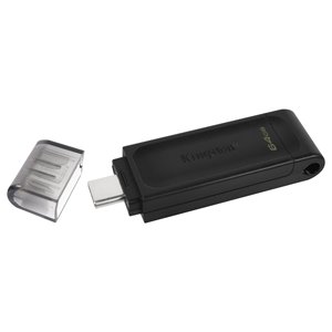 Memoria USB Tipo-C de 64 GB DATATRAVELER 70 3.2 Negra Personalizada con Memoria Integrada de 32 GB y Capacidad de 1 GB para Conductores - Product Image 3