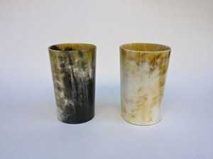 Polished Cow Horn <b>Mug</b> with Handle - Product Image 4