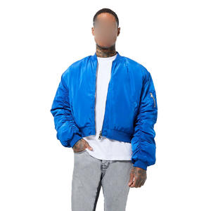 Chaqueta universitaria de satén hecha a medida, bombardero de béisbol OEM, prendas de vestir exteriores Unisex, chaqueta de calle de alta calidad para hombres y mujeres - Product Image 1