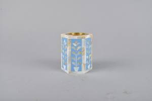 Luxury Mother Of Pearl Inlay Bakhoor <b>Burner</b> Geometric Hexagon Resin Handicraft Arabic Mabkhara For Oud <b>Incense</b> Home Decor - Product Image 3