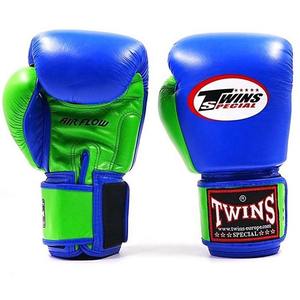 Gants de boxe de qualité supérieure, best-seller, en cuir, jumeaux, vert-bleu, MMA, Muay Thai, entraînement de combat, gants de boxe - Product Image 1