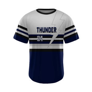 Maillot de Baseball vierge respirant pour hommes chemises boutonnées décontractées à manches courtes maillots de sport d'équipe active - Product Image 1