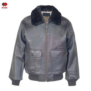 Chaqueta de Cuero Premium para Hombre, Color Sólido, Marca Personalizada, Alta Calidad, Tallas Grandes, Compatible con OEM y ODM - Product Image 5