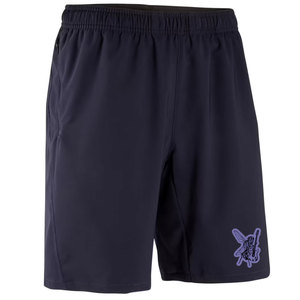 Pantalones cortos informales de lana de algodón 100% de alta calidad para hombre con patrón sólido, parche bordado de serigrafía personalizado, Etiqueta Privada - Product Image 4