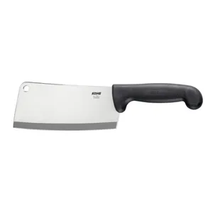 耐久性のあるプラスチックハンドルキッチンナイフを備えたインド製の頑丈な肉クリーバーナイフ