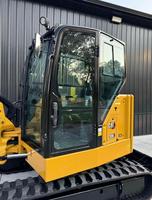 KOSTENLOSER VERSAND CAT 306 CR MINIBAGGER 52PS DIESELMOTOR MIT KABINE UND HEIZUNG/KLIMA/RADEO 24-Zoll-Schaufel EPA CE Zertifiziert Hydraulischer Daumenheber PLC