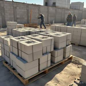 Bloques AAC ecológicos de alta calidad, Material de construcción sostenible y energéticamente eficiente para escaleras, baños, salas de estar para - Product Image 3