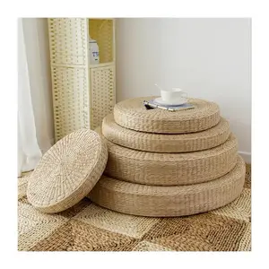 Almofada redonda de hiacinth para água, durável, feito à mão, bancada para casa, hotel, decoração, baixo custo de frete