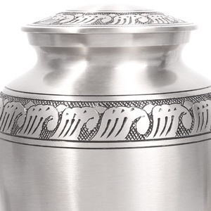 El mejor suministro de urna de cremación de metal artesanal Precio al por mayor Suministros funerarios Fabricante indio Compra directa - Product Image 2