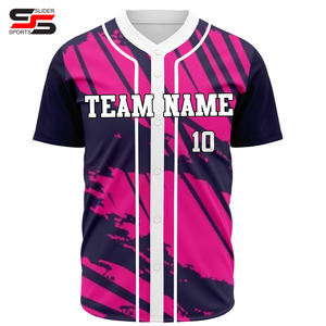 Maillot de baseball pour jeunes en tissu polyester 100% sublimé, logo personnalisable, prix d'usine - Product Image 6