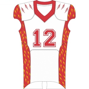 Uniforme de fútbol americano con nombre y número de equipo Uniforme de fútbol americano en paneles de diferentes colores e instalaciones con logotipo personalizado, - Product Image 5