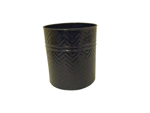 Pot de fleurs en métal ovale jaune, pot de fleurs moderne pour l'intérieur et l'extérieur avec finition texturée, pot de fleurs décoratif pour jardin, balcon, maison - Product Image 5