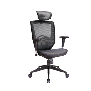 Chaise de bureau de direction avec accoudoirs réglables en hauteur, base pivotante, design moderne pour usage professionnel - Product Image 1