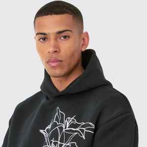 เสื้อฮู้ดสวมหัวสำหรับผู้ชาย450gsm โอเวอร์ไซส์ผ้าฝ้าย100% กำหนดเองได้เสื้อผ้าแนวสตรีทเก็บความร้อนแบบลำลองสำหรับฤดูหนาวย้อมสีเรียบ - Product Image 3