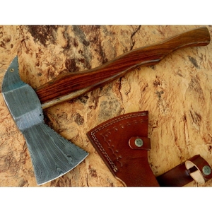 Custom Handmade Carbon Steel Viking <b>Axe</b> Bearded <b>Axe</b> Survival Outdoor <b>axe</b> With Wooden <b>Handle</b> carbon Steel <b>Axes</b> - Product Image 1