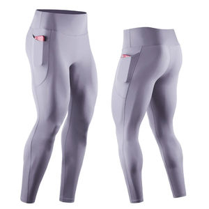 Venta caliente cintura alta levantamiento de glúteos gimnasio Yoga Scrunch Butt Leggings para mujeres Streetwear estilo con bolsillos para entrenamiento - Product Image 6